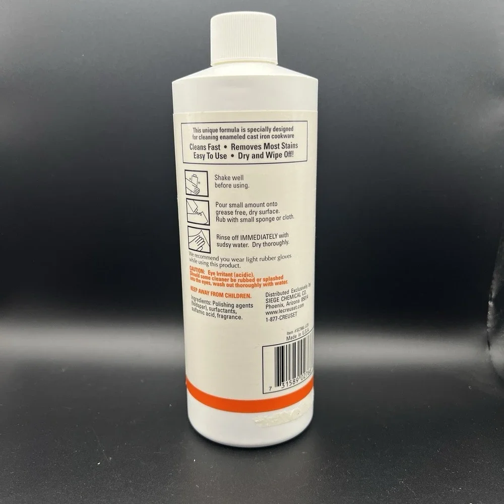 LE CREUSET Enameled Cast Iron Cookware Cleaner 12 fl oz Liquid NEW Sealed #1